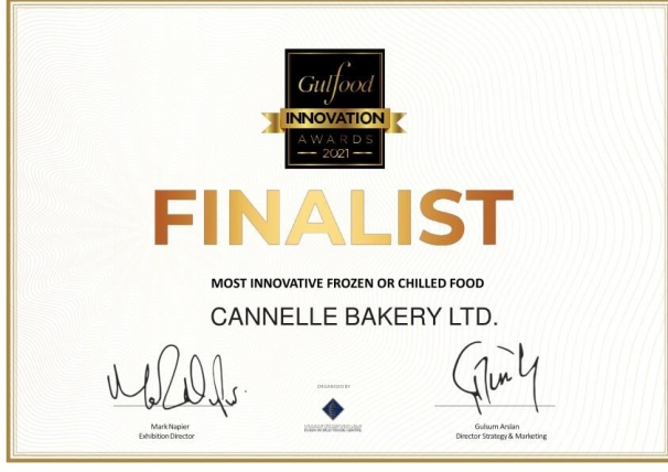 Cannelle Bakery obtains a finalist diploma in Dubai